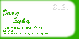 dora suha business card